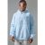 Mens Blue Guy Lively Coaching Dept Outsized Embossed Hoodie, Blue – SIZE M