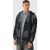 Mens Black Guy Outsized Solar Bleach Washed Zip Thru Hoodie, Black – SIZE L