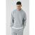 Mens Gray Tall Outsized Heavyweight Ribbed Hoodie, Gray – SIZE XL