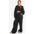 Womens Dsgn Studio Embroidered Huge Leg Jogger – Black – S, Black