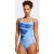 Adidas Big Bars Graphic Swimsuit – Blue Fusion/Victory Blue/White – 26 – SIZE 26