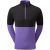 Footjoy Mens Colour Block Midlayer Golf Sweater – Black Violet