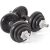 York 20kg Solid Iron Dumbbell Weight Set – Black