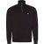 Lacoste Black Zippered Stand-Up Collar Cotton Sweatshirt – Size L – SIZE L