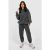 Womens Petite Acid Wash Again Print Slogan Tracksuit – Gray – S, Gray