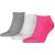 Unisex Adult Invisible Socks (pack Of 3) (pink/grey/charcoal Grey)