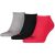 Unisex Adult Invisible Socks (pack Of 3) (black/red/grey)