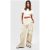 Womens Slouchy Double Pocket Shipment Vast Leg Jogger – Beige – L, Beige