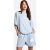 Womens Tall All Season Again Published T-Blouse & Brief Set – Blue – 14, Blue