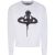 Vivienne Westwood White/Black Spray Orb Raglan Sweatshirt – Size S – SIZE S