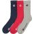 Pack of 3 Pairs of Socks with Small Logo in Cotton Mix – SIZE 35/38 (2.5 to 5);43/46 (9 to 11)