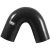 Samco Air & Water 135 Degree Silicone Hose Elbow – 35mm Black, Black