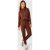 Womens Knitted Tracksuit – Brown – S, Brown