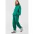 Womens Simple Hooded Cuffed Jogger Tracksuit – Inexperienced – S, Inexperienced