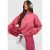 Womens Overdyed Outsized Part Zip Sweatshirt Tracksuit – Crimson – S, Crimson