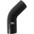 Samco Air & Water 45 Degree Silicone Hose Elbow – 25mm Black, Black