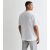 Males’s White Cotton Team Neck Outsized T-Blouse New Glance – SIZE S