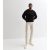 Males’s Black Outsized Group Neck Sweatshirt New Glance – SIZE M