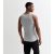 Males’s Gray Marl Ribbed Jersey Muscle Have compatibility Vest New Glance – SIZE XXL