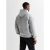 Males’s Gray Marl Pocket Entrance Outsized Hoodie New Glance – SIZE S