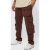 Mens Brown Common Multi Pocket Interlock Shipment Jogger, Brown – SIZE S