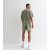 Males’s Gentle Inexperienced At ease Have compatibility Waffle Drawstring Shorts New Glance – SIZE S