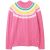 Crew Clothing Womens Bridget Jumper Pink Multi 12 – SIZE