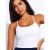 Beyond Yoga Spacedye Slim Racerback Cropped Tank – White Light – Size: Small