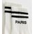 White Paris Sports activities Stripe Socks New Glance – SIZE One measurement