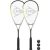 2 X Dunlop Hyper Lite Ti 4.0 Squash Rackets + 3 Squash Balls