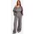 Womens Off The Shoulder 3 Piece Tracksuit – Gray – Xl, Gray