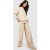 Womens Brushed Rib Immediately Leg Jogger – Beige – L, Beige