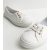 White Canvas Lace Front Trainers New Look Vegan – SIZE UK 4