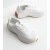 White Leather-Look Trim Lace Up Trainers New Look – SIZE UK 6