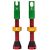 Peaty’s x 50to01 Tubeless MK2 Rasta Valves – Green,orange,red