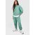 Womens Overdyed Outsized Part Zip Sweatshirt Tracksuit – Inexperienced – Xl, Inexperienced