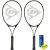 Dunlop Nitro 27 Tennis Racket 2 Player Set + Covers & 3 Tennis Balls