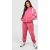 Womens Overdyed Outsized Hooded Tracksuit – Crimson – S, Crimson