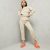 Ribbed Over the top Crop Absolute best And Jogger Set In Beige Nude UK Large/Additional Large L/XL, Nude – SIZE L