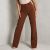 Straight Leg Trousers in Tan Brown UK Extra Large XL, Brown – SIZE XL