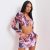 Chain Detail Crop Top And Mini Skirt Co-Ord Set In Pink Abstract Print, Pink – SIZE 04