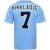 Manchester Town 1996 No7 Kinkladze Soccer Blouse