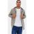 Men’s Pale Grey Pocket Front Zip Up Hoodie New Look – SIZE M