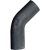 Samco Air & Water 45 Degree Silicone Hose Elbow – 57mm Classic, Black