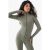 Womens Dsgn Studio Supersoft Peached Sculpt Zip Thru Best – Inexperienced – S, Inexperienced