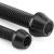 Pro-Bolt Titanium Front Brake Caliper Pinch Bolt Kit – Black, Black