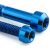 Pro-Bolt Titanium Front Brake Caliper Pinch Bolt Kit – Blue, Blue