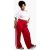 Womens Plus Tricot Facet Stripe Instantly Leg Jogger – Crimson – 16, Crimson