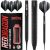 Razor Edge Black 18g Softip Tungsten Darts Set With Flights And Stems