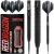 Razor Edge Black 28g Tungsten Darts Set With Flights And Stems